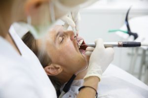 man undergoing root canal therapy